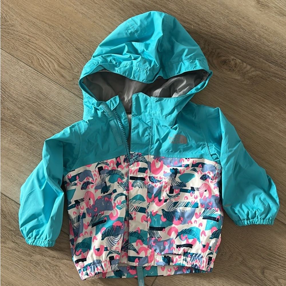 The North Face rain jacket 6-12 months